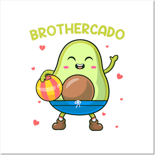 Brothercado Pregnancy Announcement Girl Gift For Men Father day Posters and Art